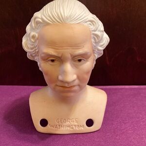 VTG 1979 Yield House Exclusive George Washington bisque hand painted doll head